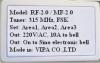 Chuông không dây RF-2.0/ MF-2.0 Chuông không dây RF-2.0/ MF-2.0