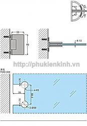Bản lề kính 90 độ BM 3101